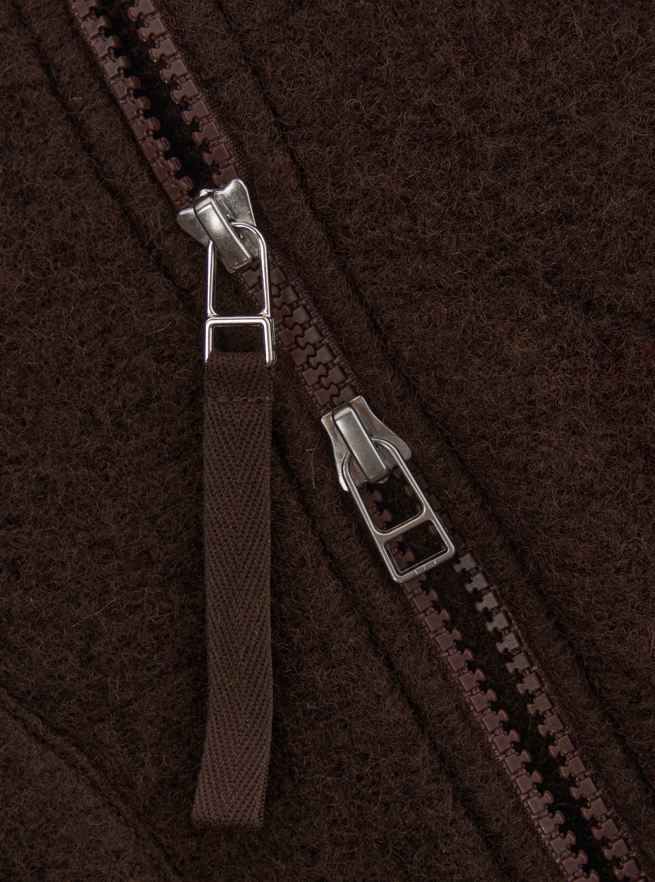 Wool Zip Weste