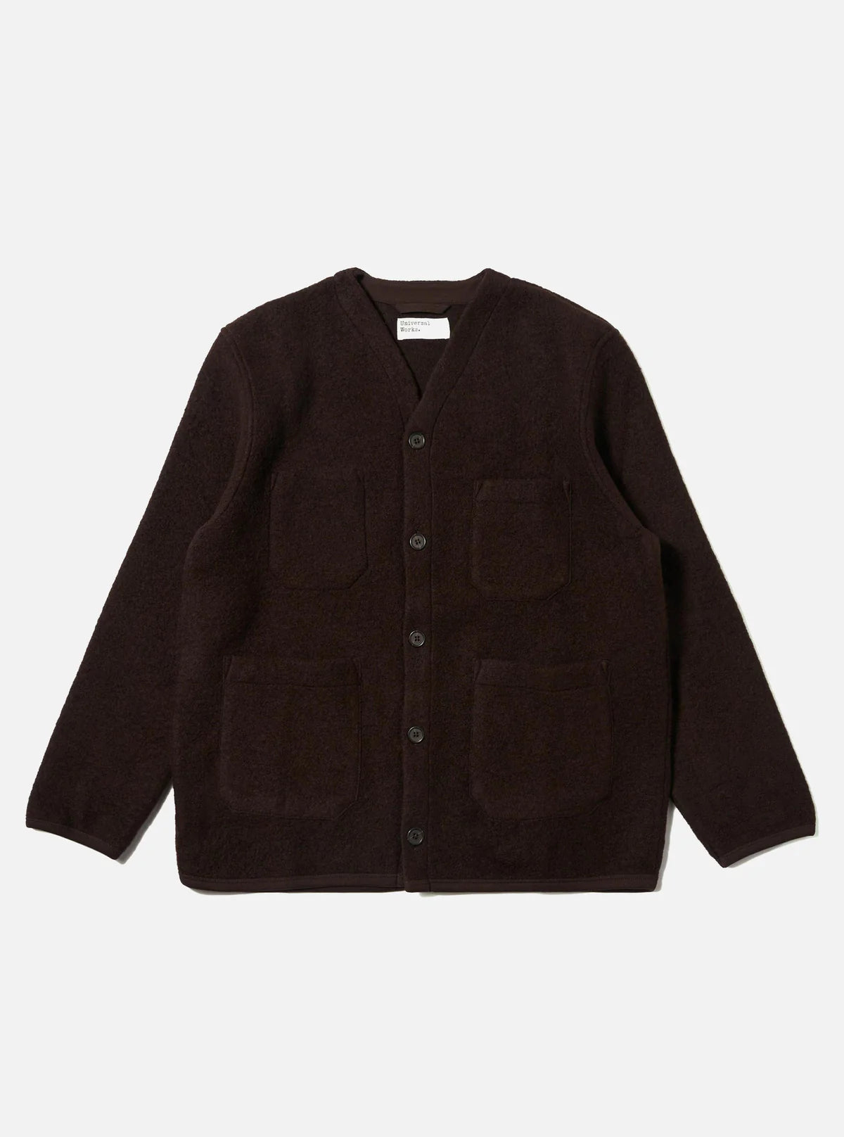 Wool Fleece Cardigan
