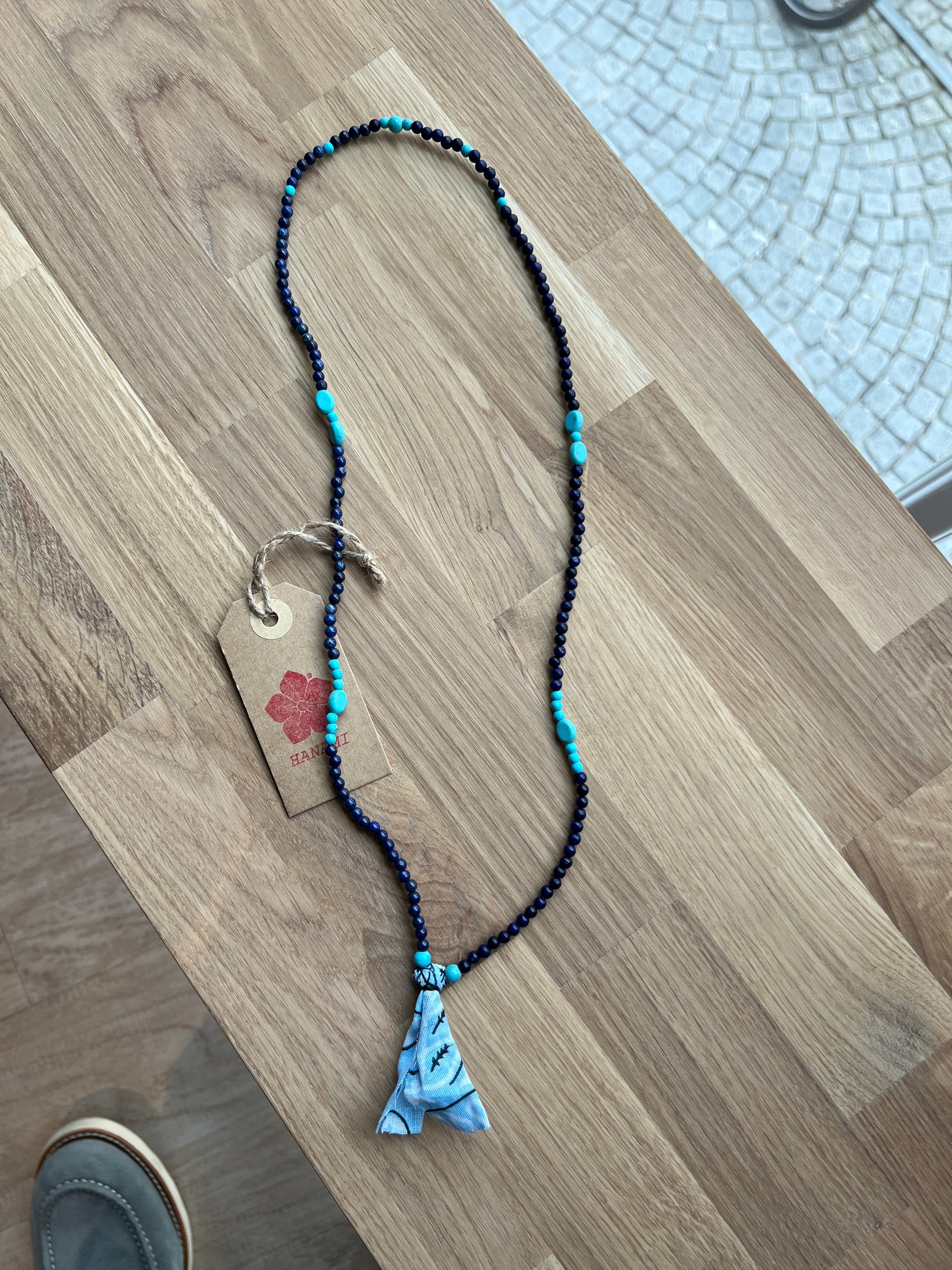 Beads Necklace Blau