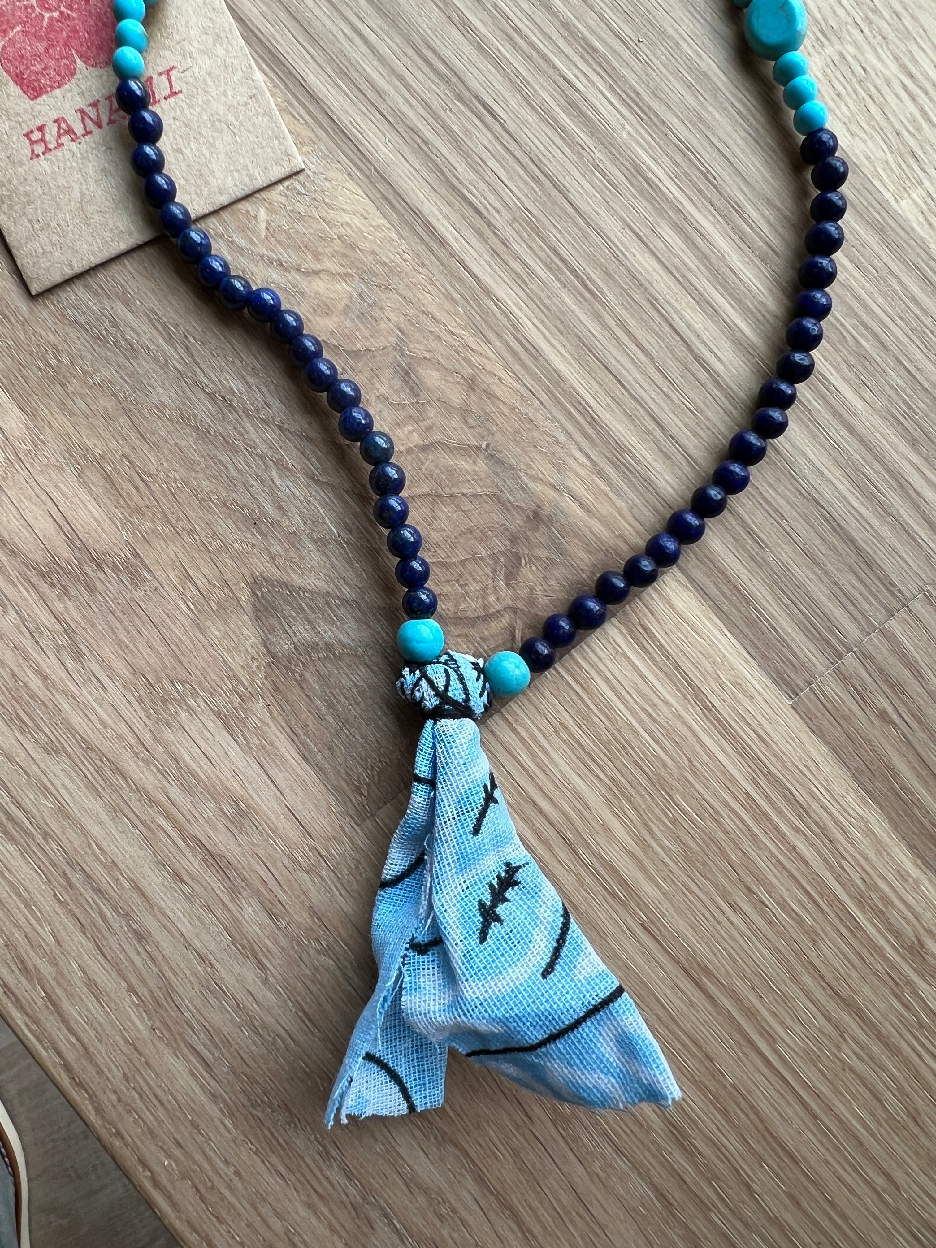 Beads Necklace Blau