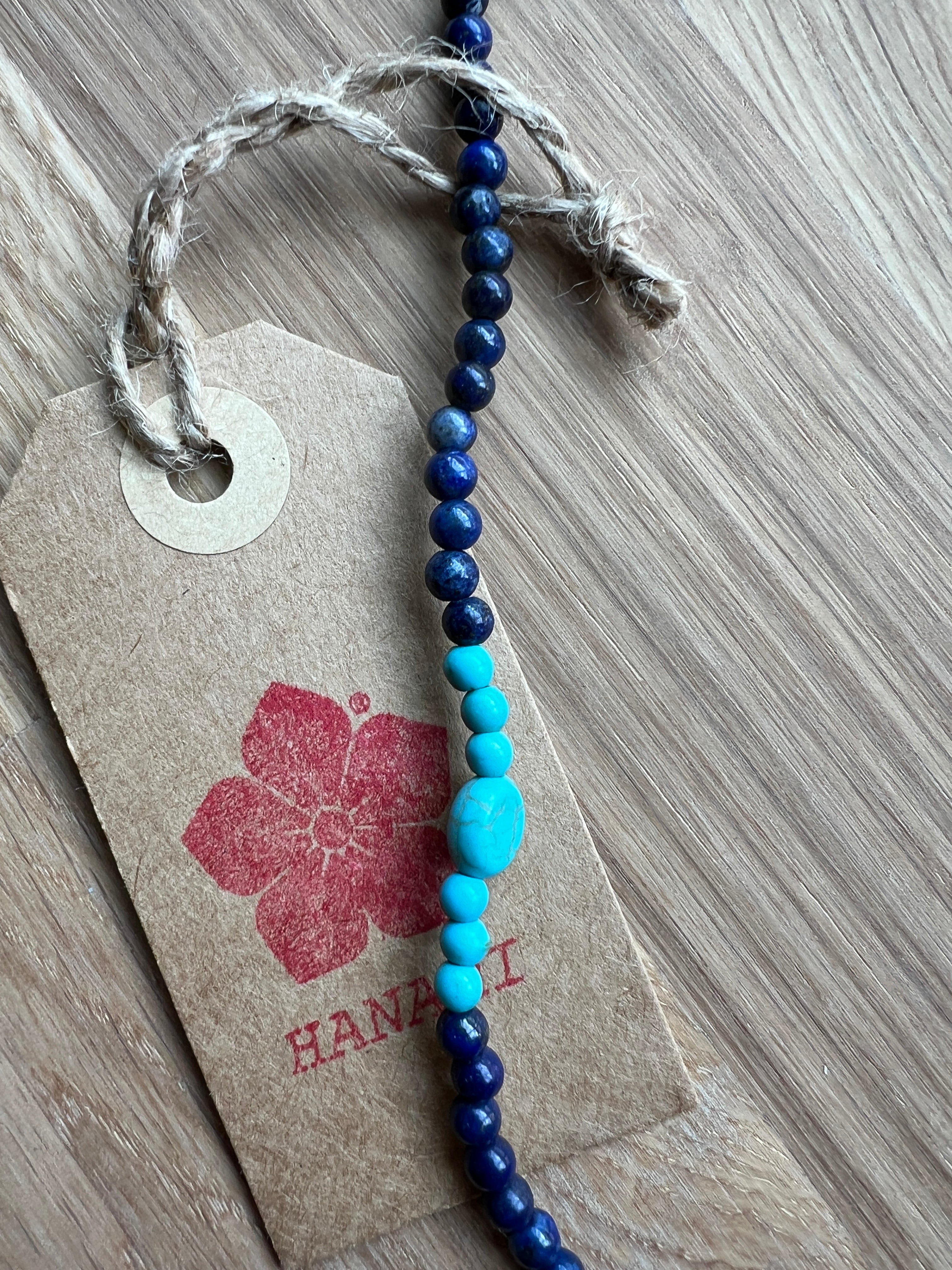 Beads Necklace Blau