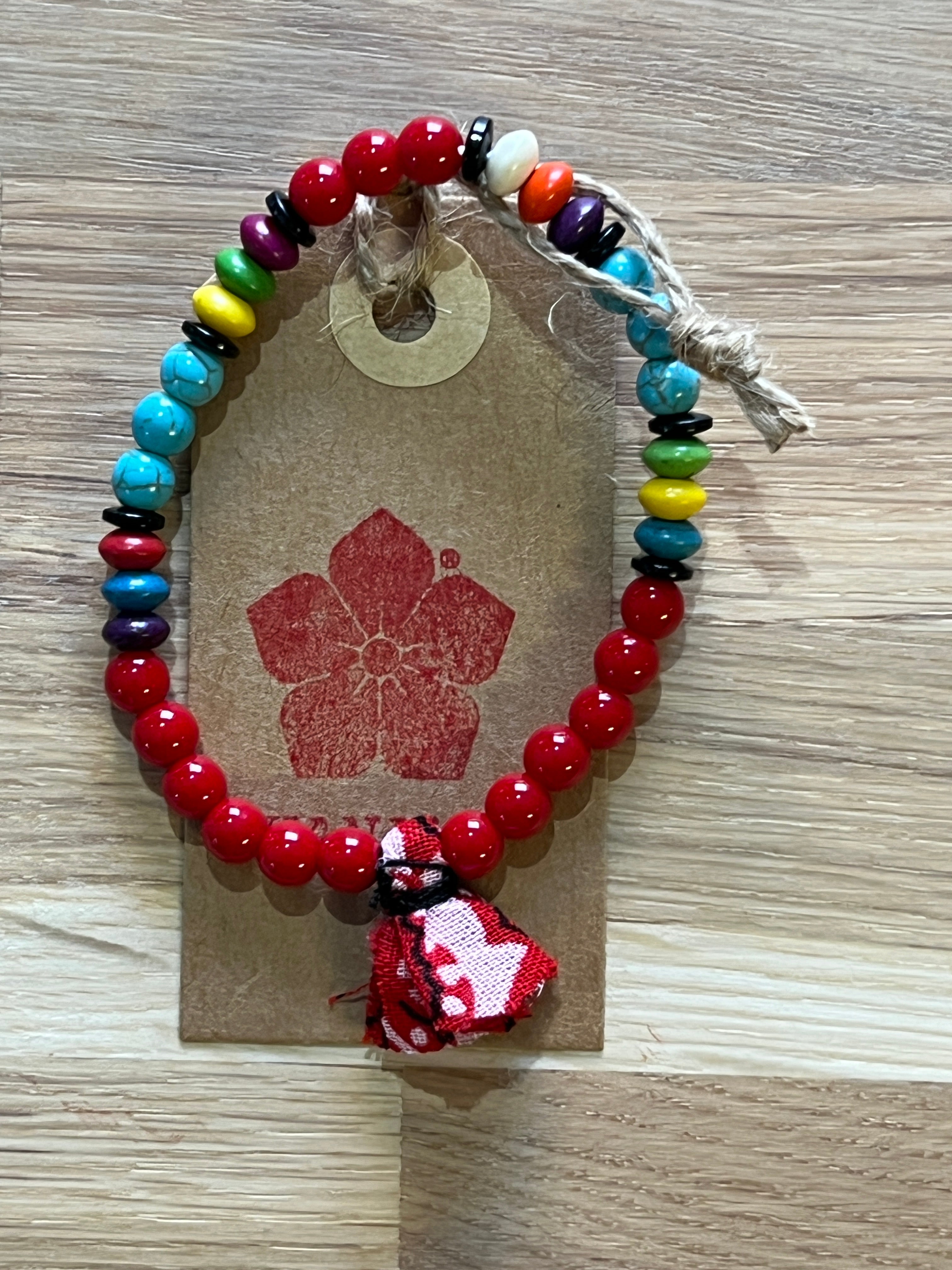 Bracelet Rot / Türkis