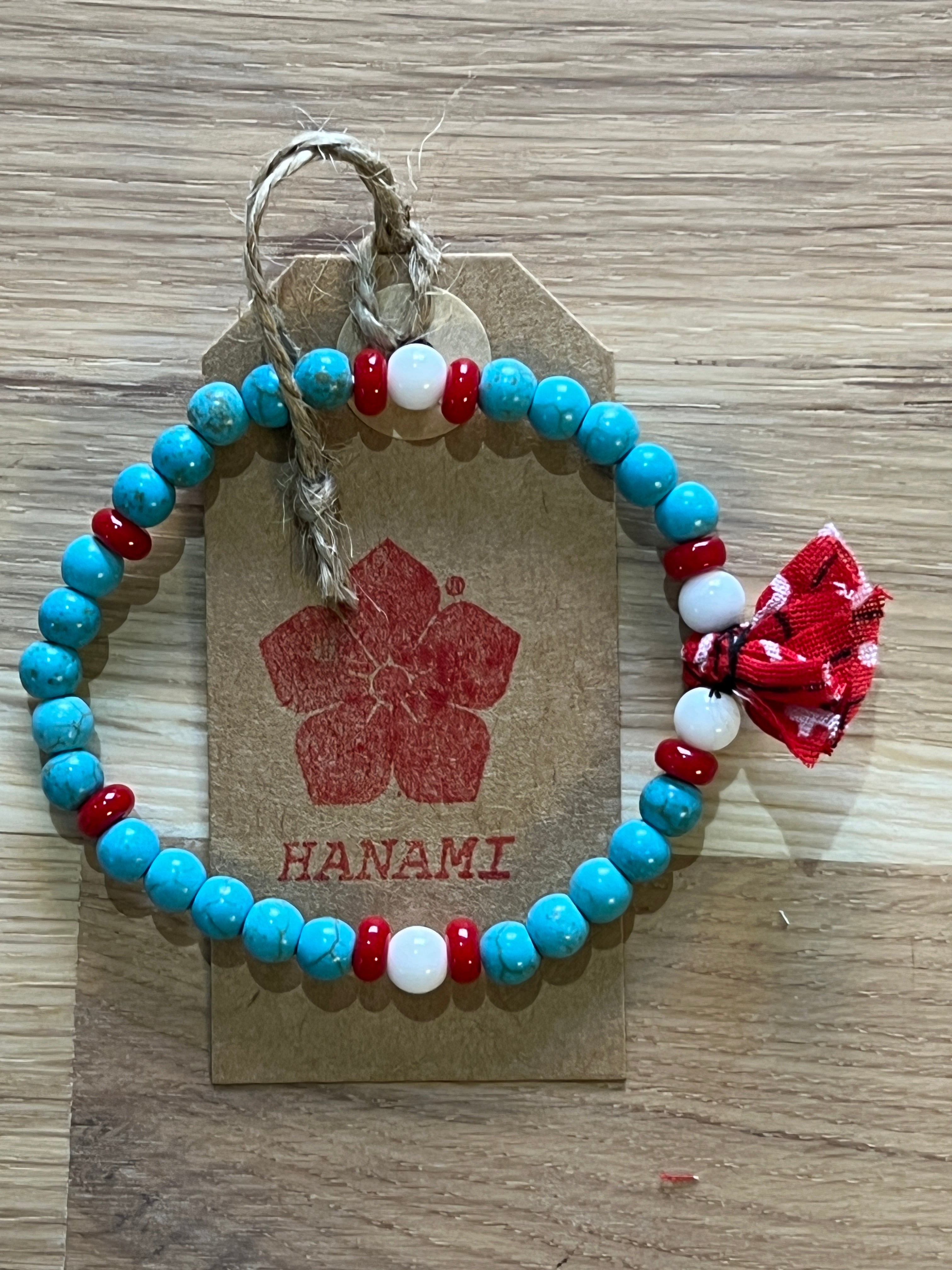 Bracelet Türkis / Rot