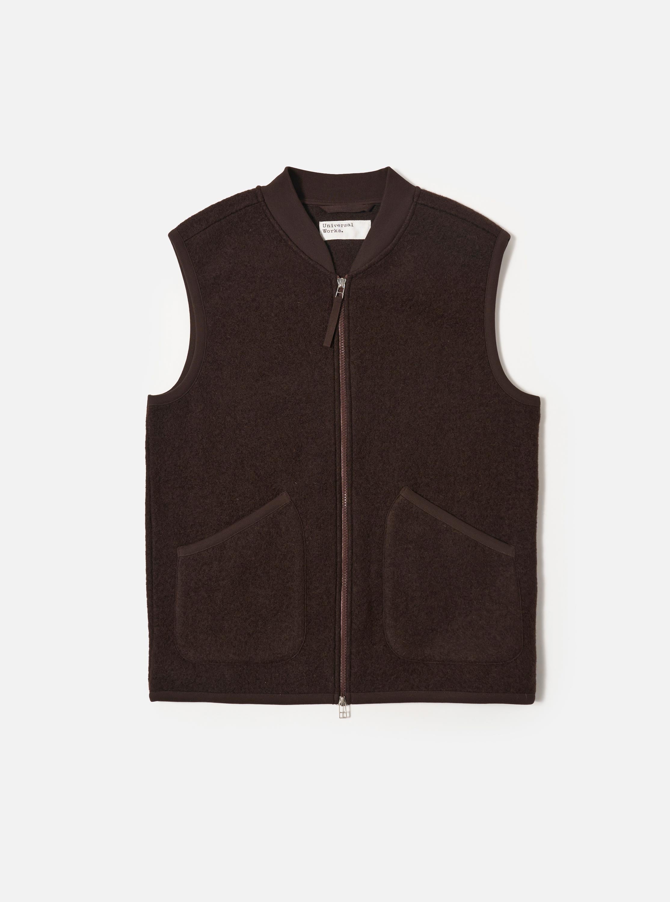 Wool Zip Weste
