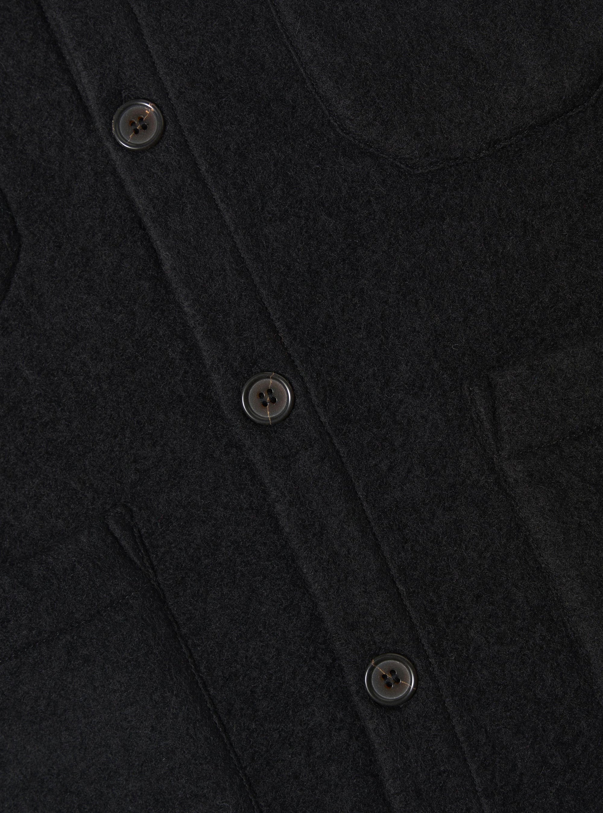 Wool Fleece Cardigan
