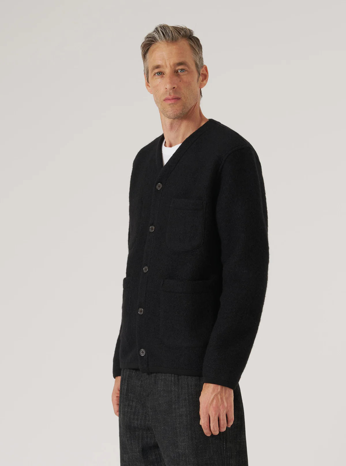 Wool Fleece Cardigan