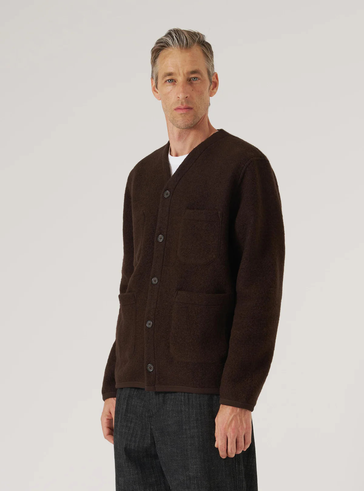 Wool Fleece Cardigan