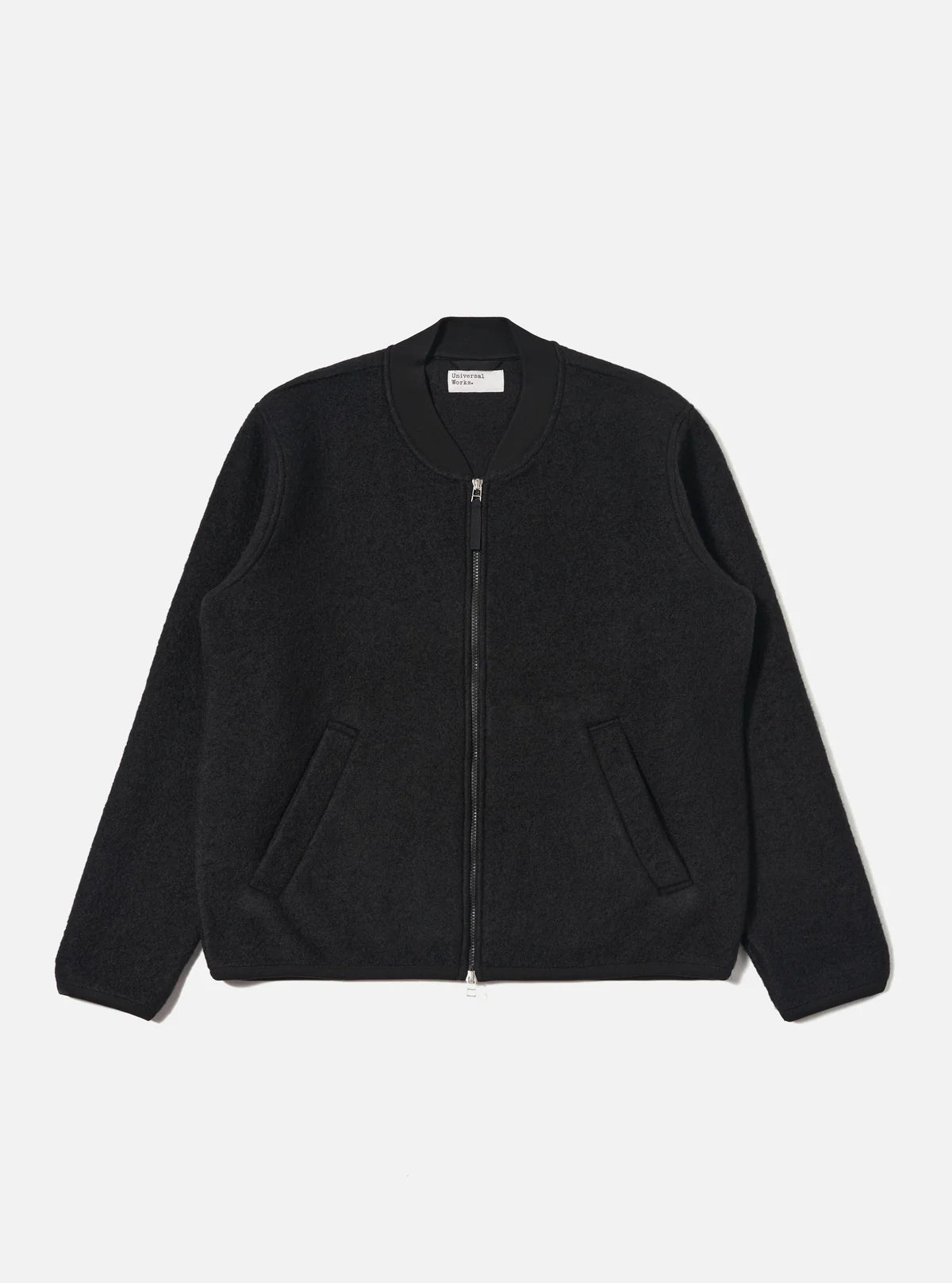 Wool Fleece Zip Bomber
