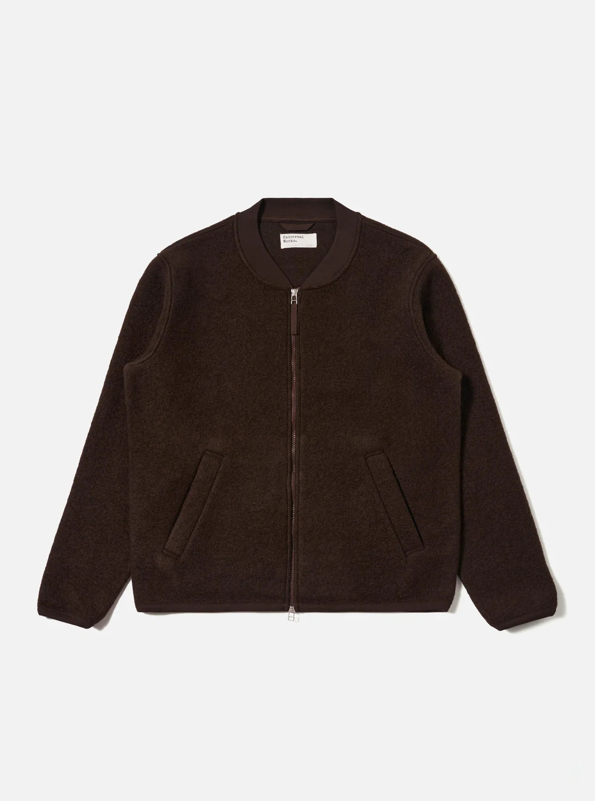 Wool Fleece Zip Bomber